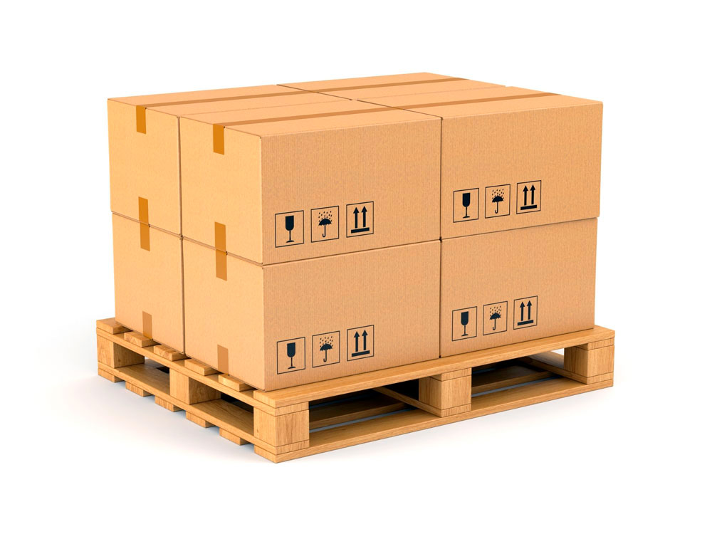 Pallet con mercancia