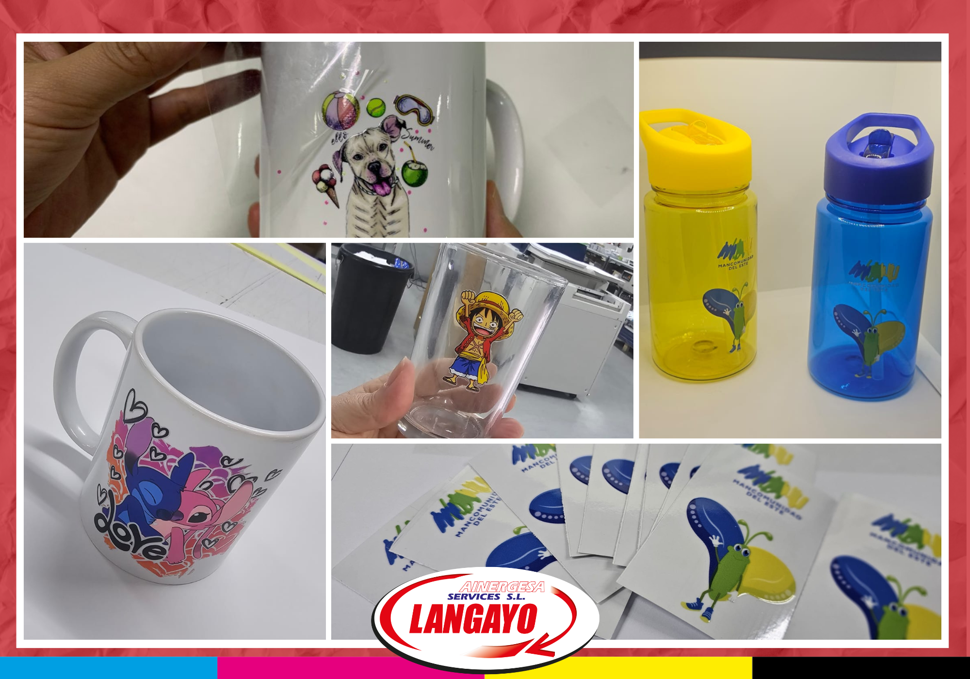 Pegatinas UV DTF Madrid Langayo