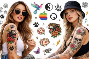 las calcomanías y los tattoos personalizados