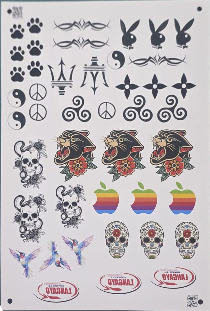Calcomanias tattoos personalizados